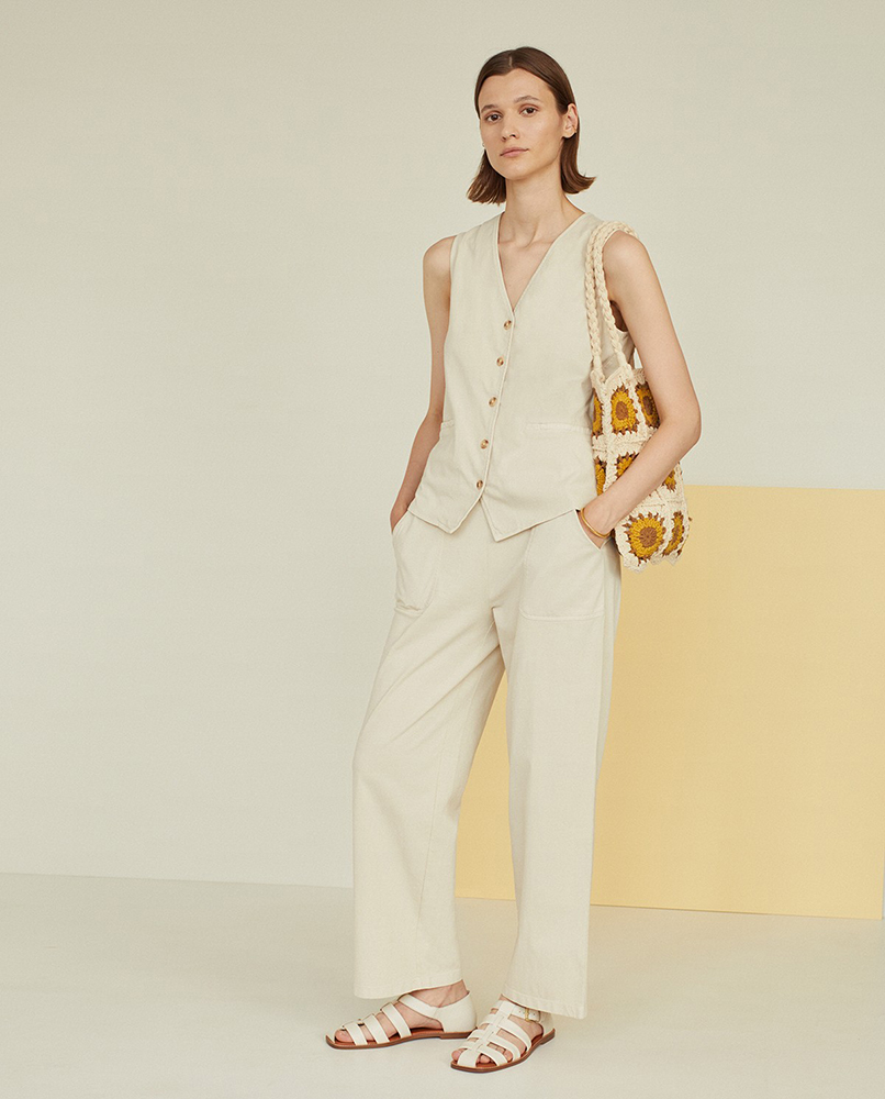 COTTON TROUSERS WITH ELASTIC WAISTBAND