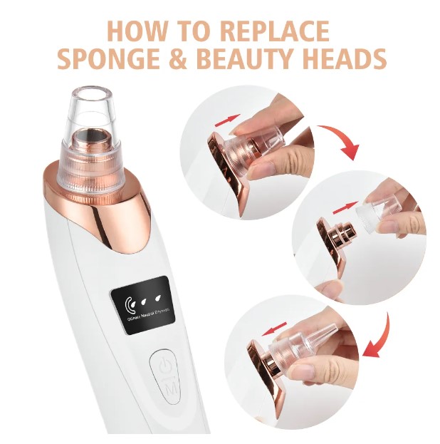 Electric Blackhead Remover Vacuum - Advanced Acne Cleaner for Black Spots Removal, Facial Deep Cleansing, and Pore Care