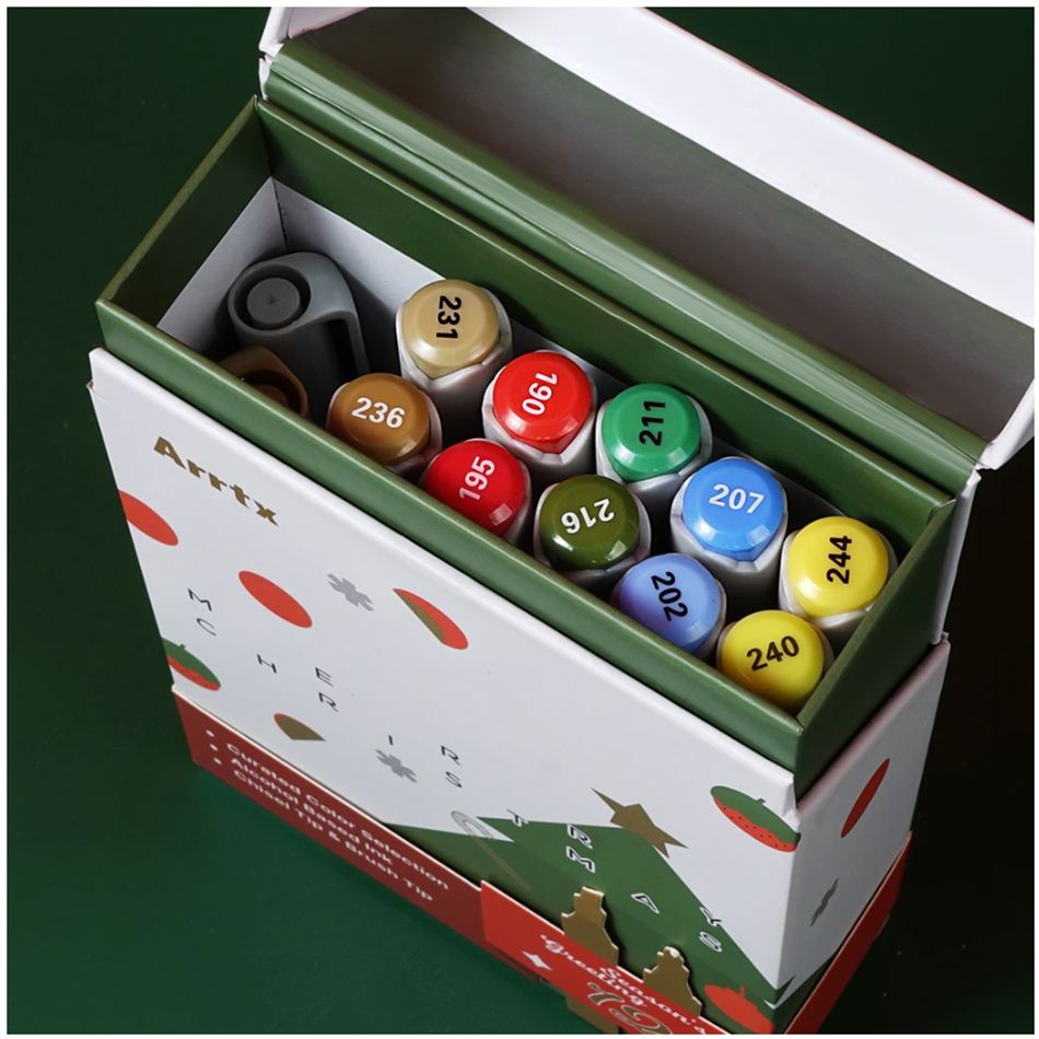 Description Picture 3 of itemArt Markers 12 Colors For Kids Family And Friends