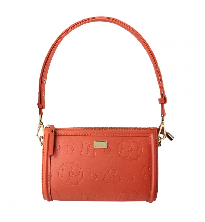 Women's leather bag FLAMMY STAMP NAPA ORANGE