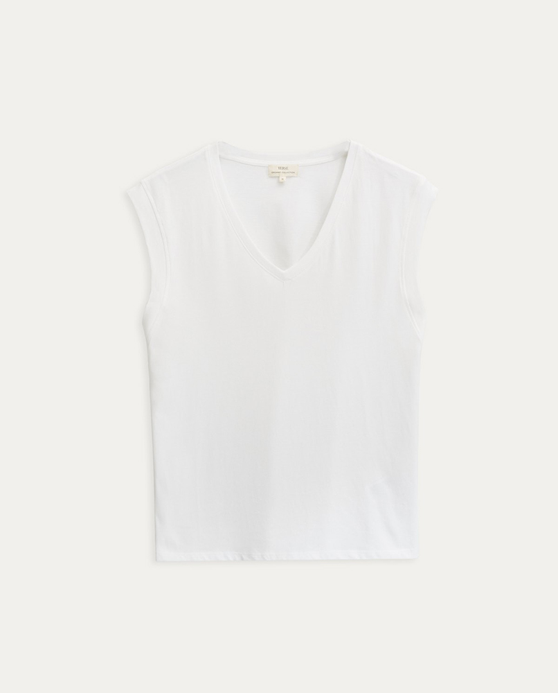 ORGANIC-COTTON V-NECK T-SHIRT 38005