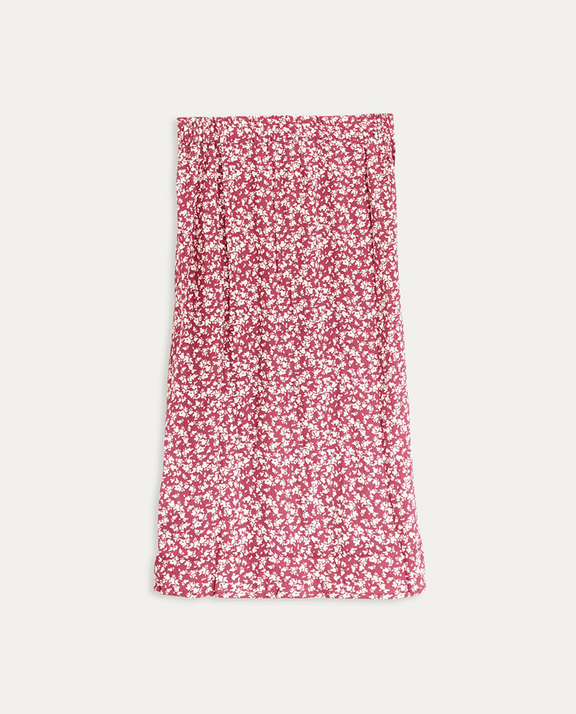 FLOWY PRINT SKIRT