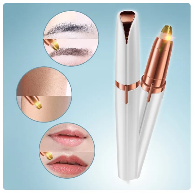 Automatic Electric Trimmer for Women: Eyebrow Pencil, Hair Removal, Beauty, Battery-Powered Model