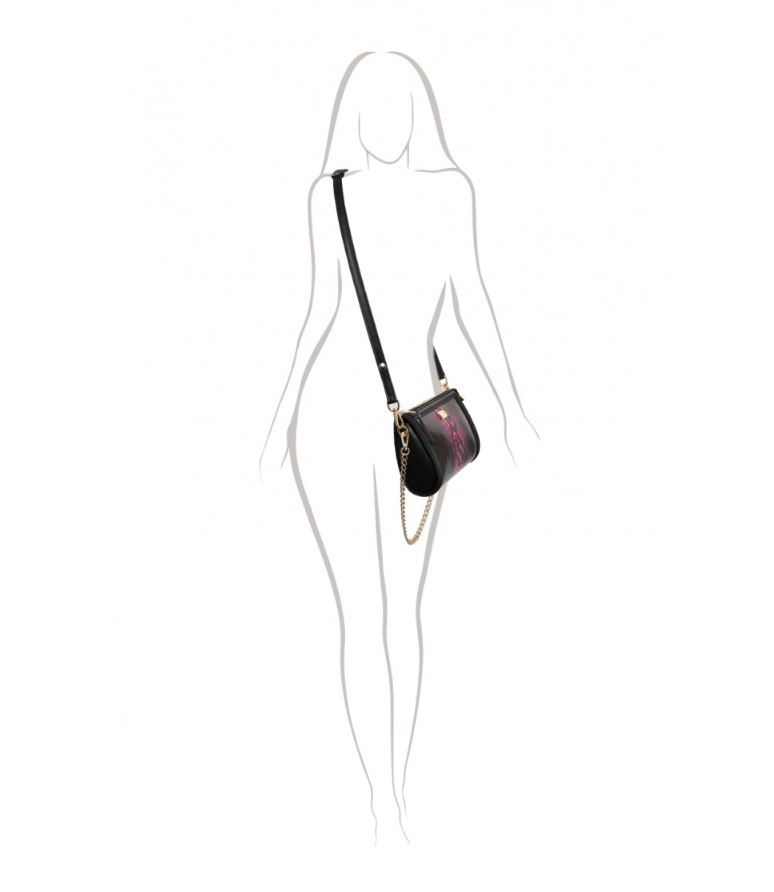 Women's leather bag FLAMMY CASPER BLACK