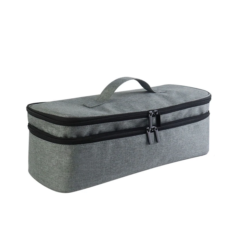Double Layer Travel All-In-One Hair Dryer Organizer Curling Wand Bag Hair Dryer Accessories Storage Bag For Revlon