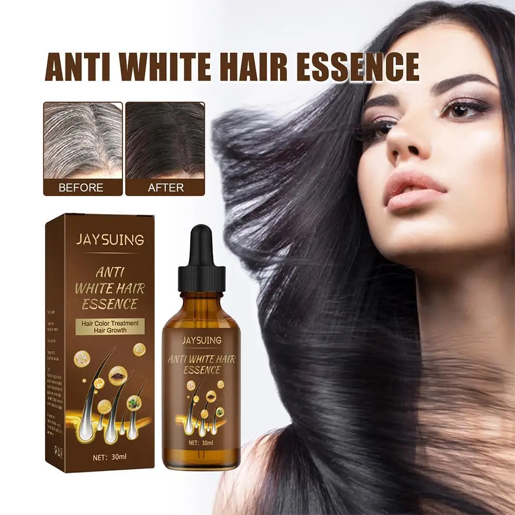Reverse Grey Hair Treatmnt Serum Anti Hair Loss Spray Men Women Hair Care Black Hair Spray Essence For Healthy Hair