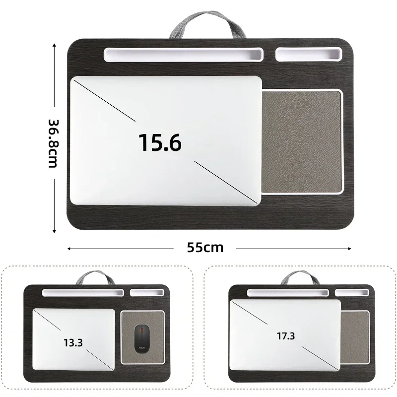 Home Folding Laptop Desk for Bed & Sofa Laptop Bed Tray Table Desk Portable Lap Desk for Study and Reading Bed Top Tray Table