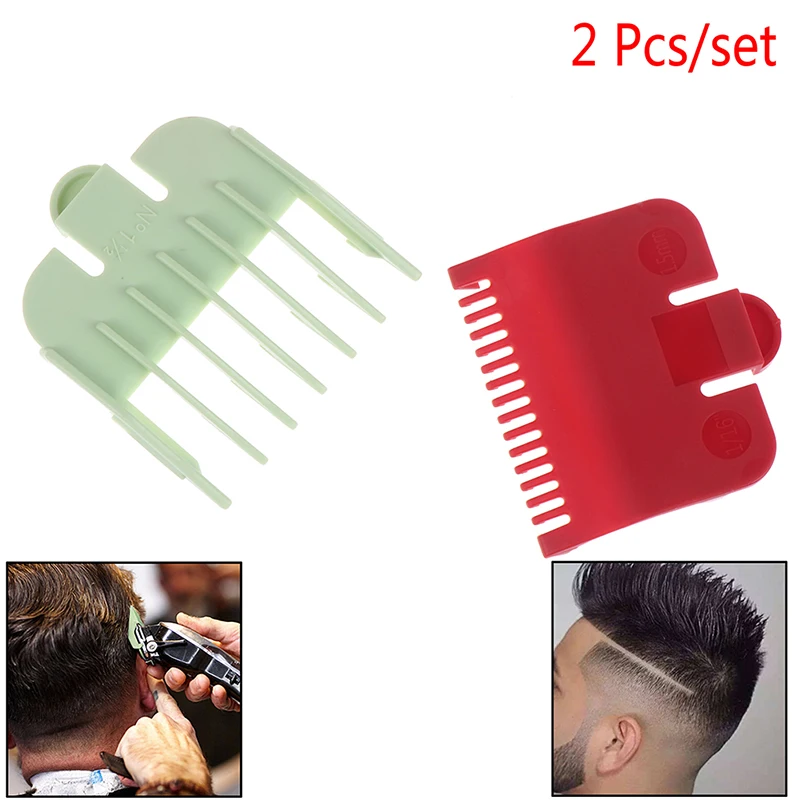 2Pcs/set Hair Clipper Replacement Guide Comb Beard Trimmer Comb Trimmer Head Shaver Comb Clipper Blade Cutter Hair Grooming