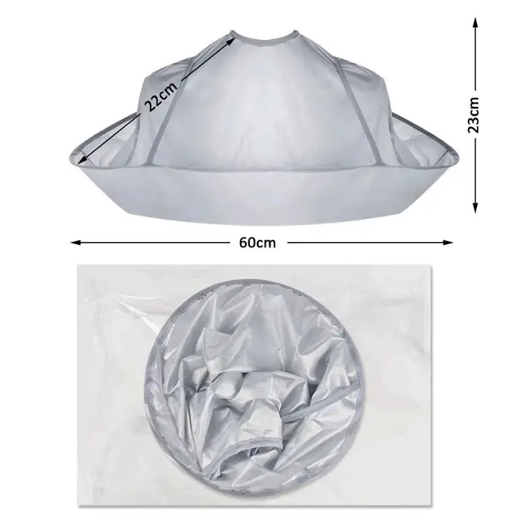 Haircut Cloak for Adults and Children, Foldable Dye Aprons and Hairdressing Cape