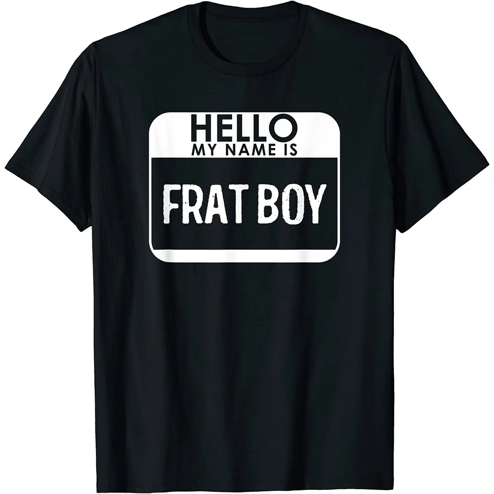 Frat Boy Costume Shirt Funny Easy Halloween Outfit