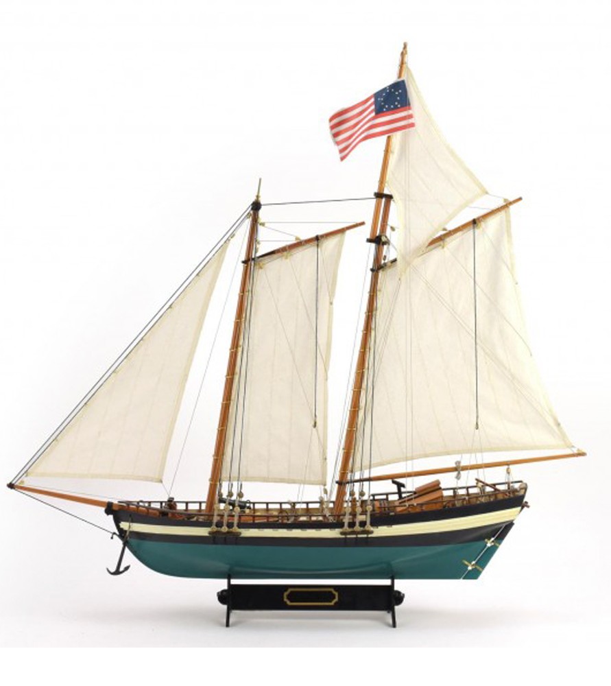 American Schooner Virginia. 1:41 Wooden Model Ship Kit