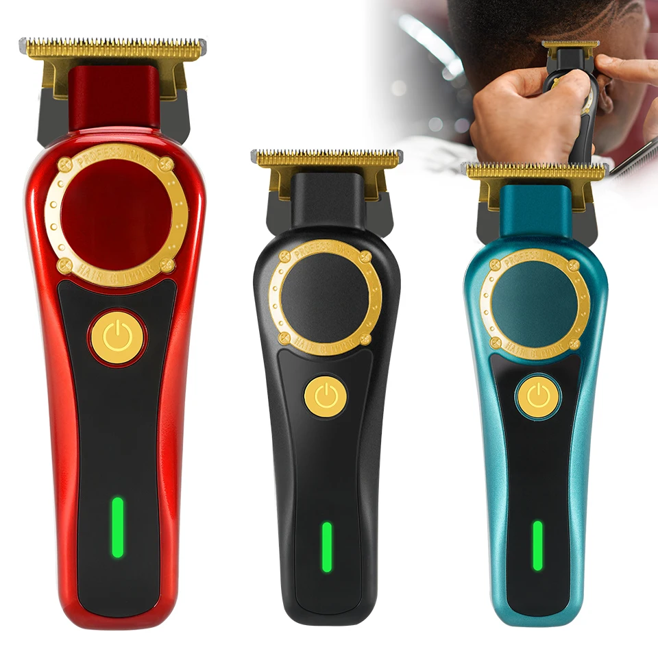 Hair Cutting Machine Professional Electric Hair Trimmer Cordless USB Rechargeable Hair Clippers Grooming Kit For Men