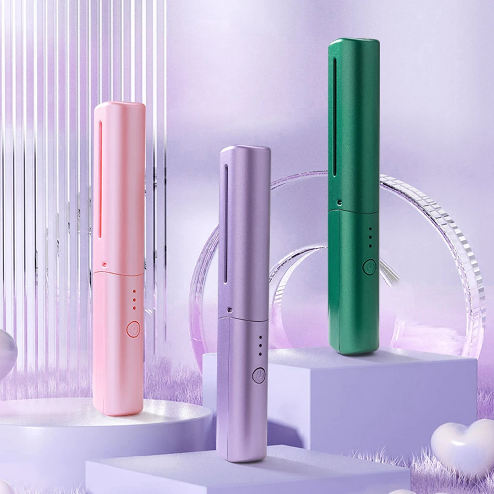 Professional Wireless Hair Straightener Curler Comb Lazy Hair Hot Comb USB Rechargeable Straightening Brush Hair Styling Tools