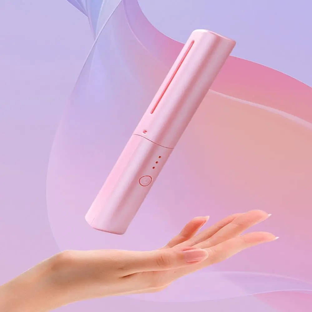 USB Lazy Wireless Hair Hot Comb Rechargeable 2 In 1 Hair Straightener Styling Wet And Dry Fast Heating Comb Home Appliances