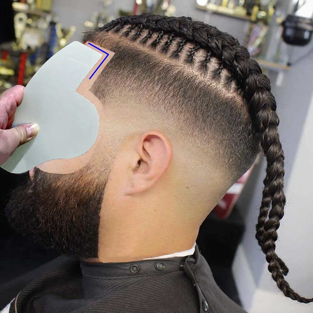 Hairline Enhancement Card Beard Optimization Clapboard Hairdressing Styling Tool for Hair Salon Hair Styling Tool