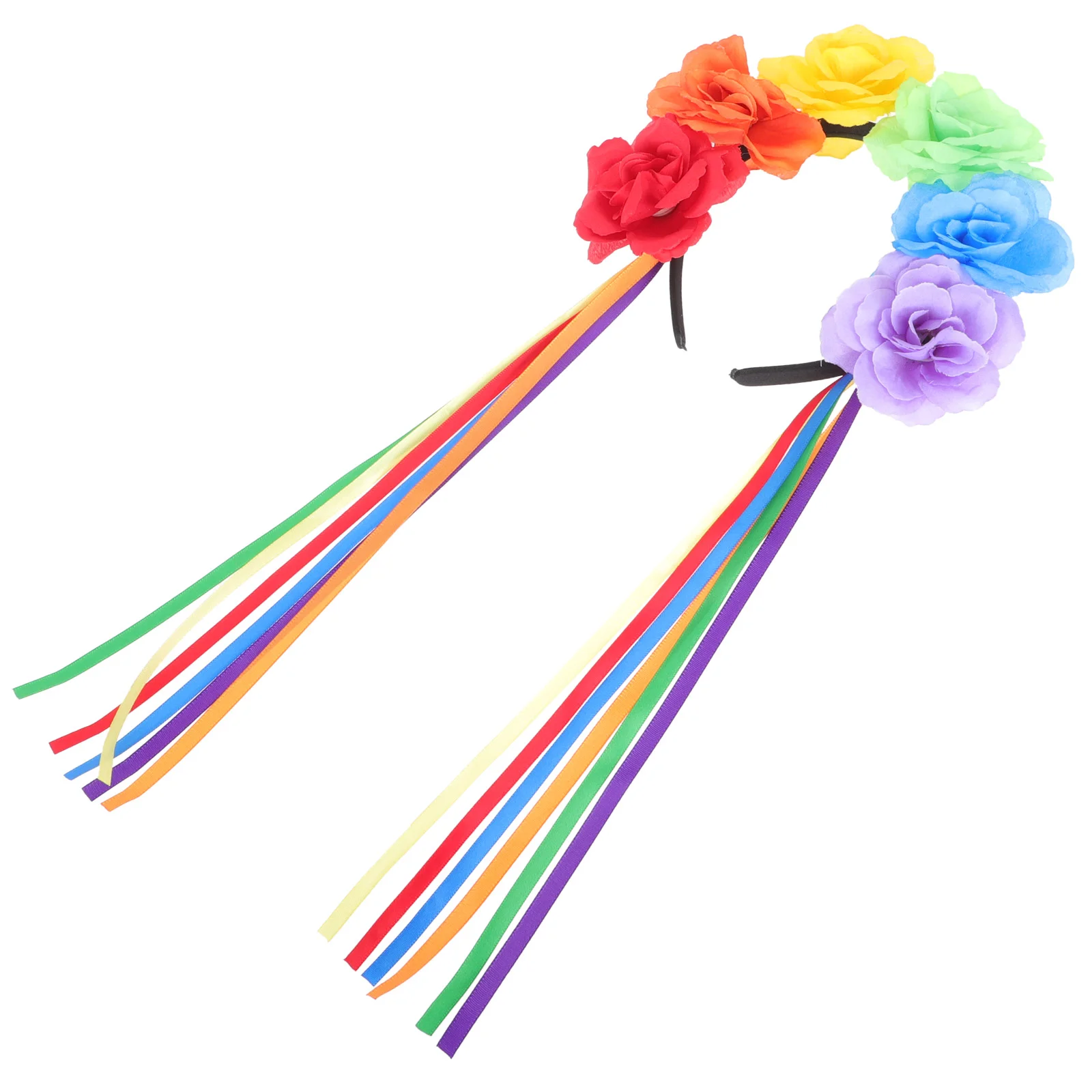 Flower Headband Pride Month Flower Headband Women Headdress Girl Hair Hoop