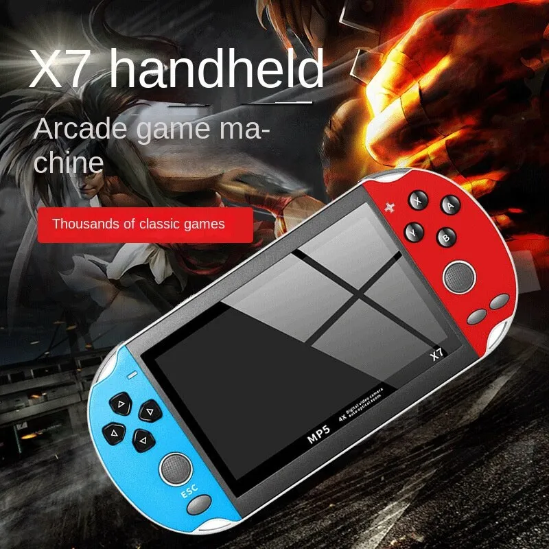 Description Picture 3 of itemX7 Handheld Game Console: 4.3 Inch HD Screen, 8GB Storage, 10,000 Classic Games
