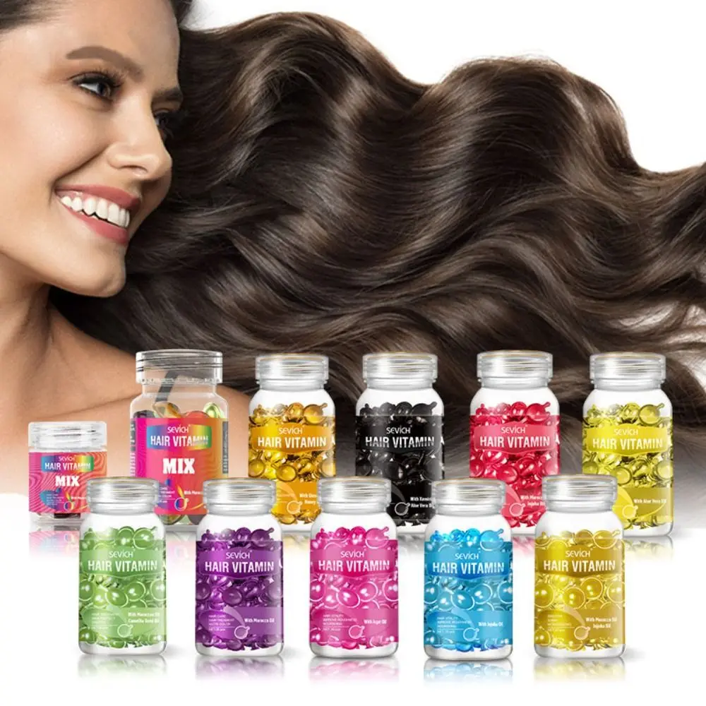 Hot 30/9Pcs Hair Care Capsules Anti Fury Hair Care Essential Oil Damaged By Hot Dyeing Repair Hair Smooth Hair Care Capsules