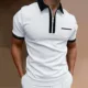 Zipper Solid Mens Polo Shirts 2023 New Summer Pocket Turn Down Collar Short Sleeve Fashion Men Tops T Shirt Vintage T Shirt