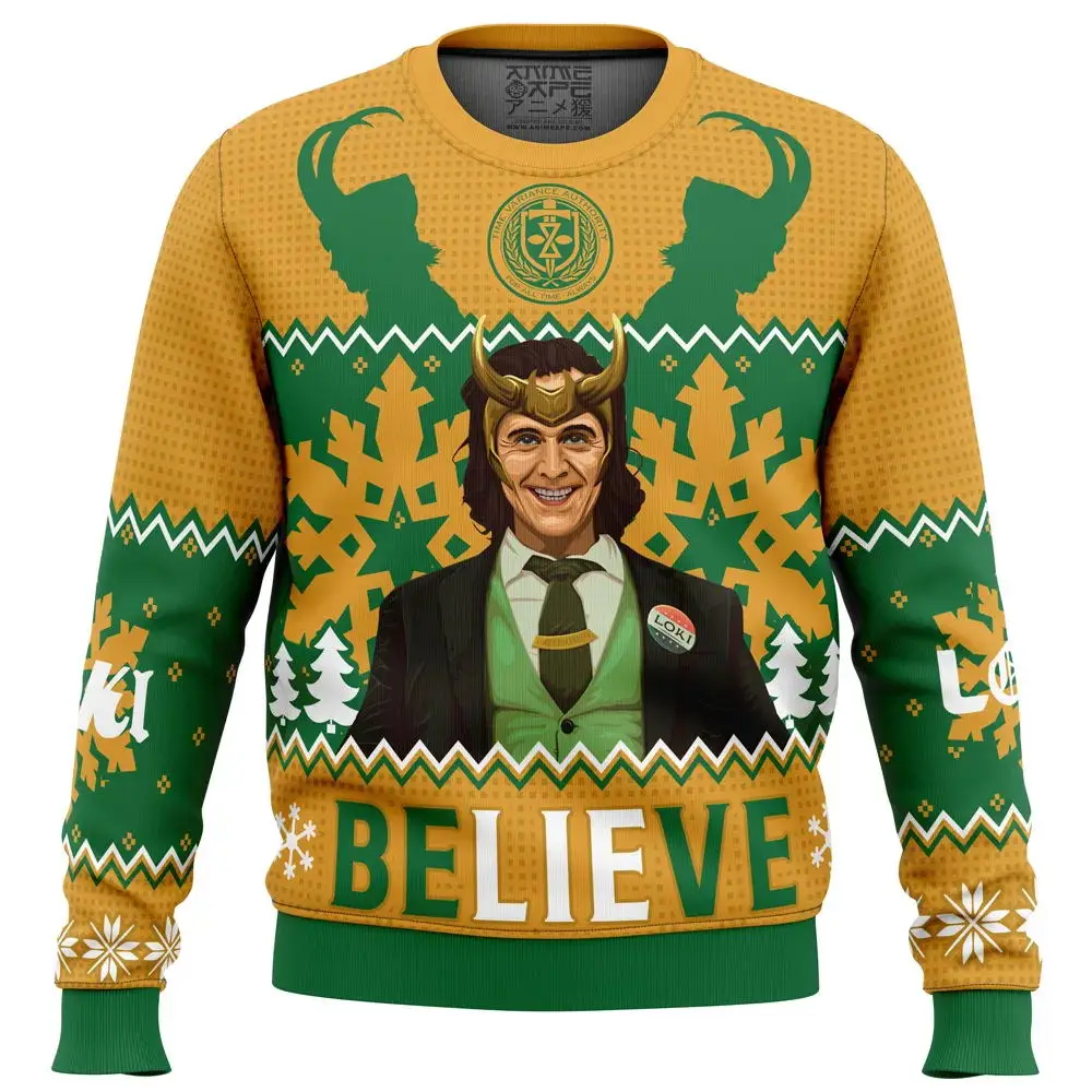 The Christmas Variant Loki Ugly Christmas Clothing Gift Santa Claus Pullover Men 3D Autumn And Winter Sweatshirt