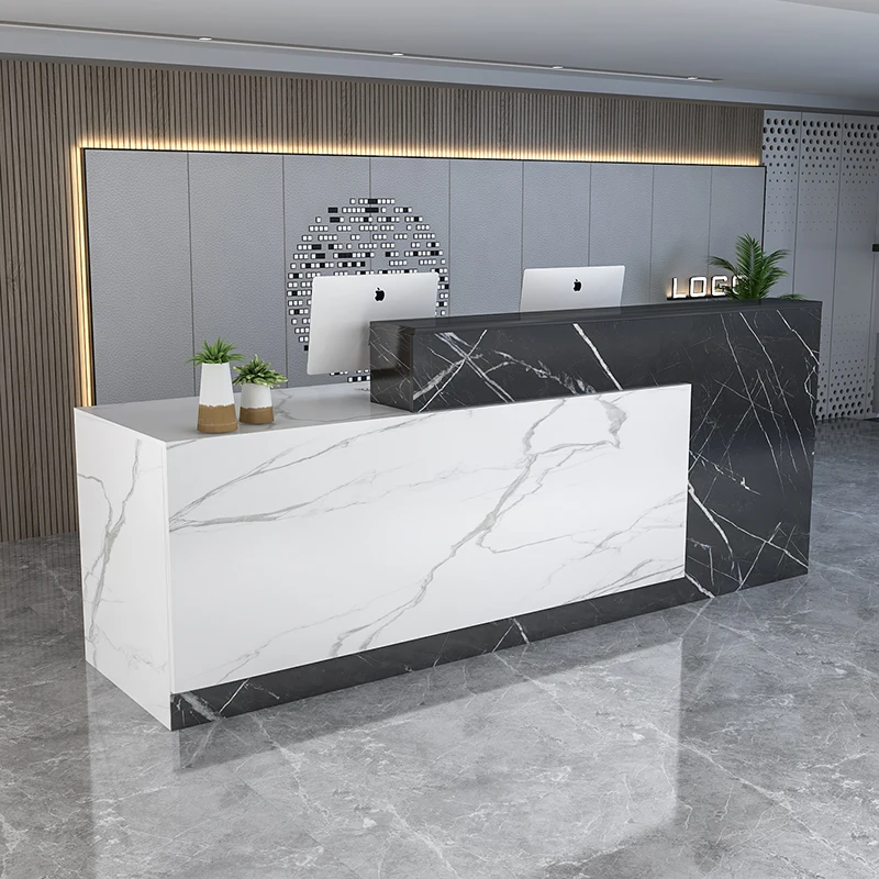 Display Cabinet Reception Desk Tall Bar Counter Commercial Cashier Reception Desk Office Table Toonbank Winkel Furniture