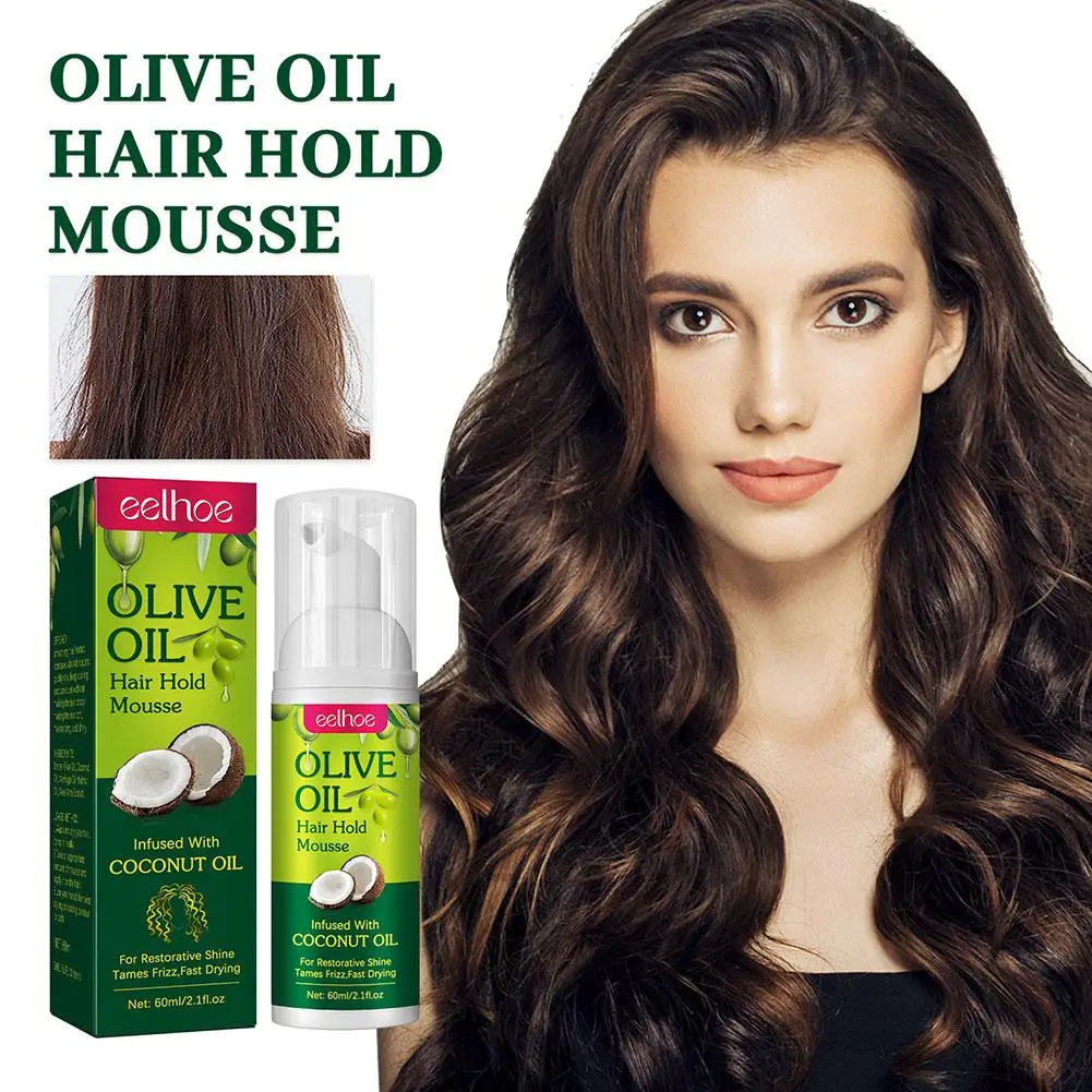Curly Styling Mousse Unisex Natural Ingredient Curly Hair Long Foam Control Frizz Hair Shaping Spray Styling Fluffing Lasti O2o7