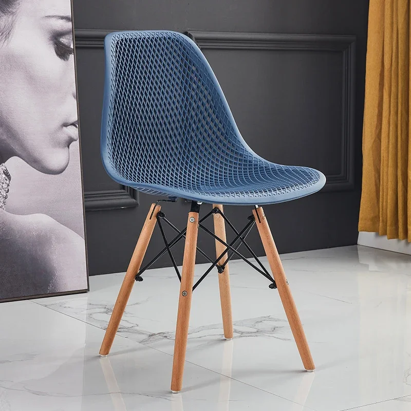 Accents Nordic Dining Chair Bedroom Modern Backrest Simple Dining Chair Originality Stool Muebles Hogar Balcony Furniture QF50DC