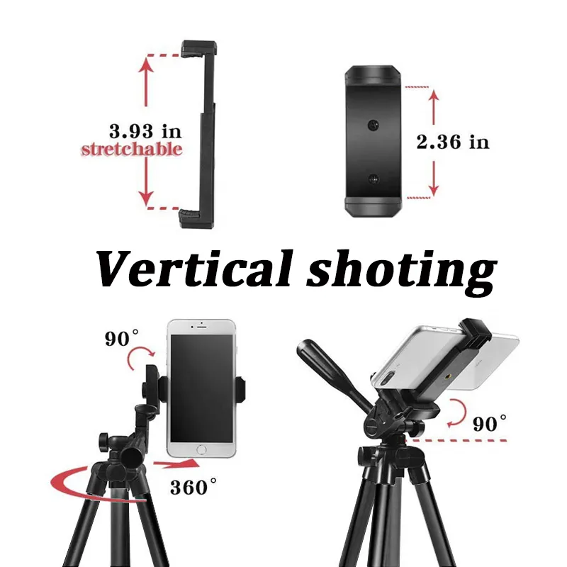 Description Picture 5 of itemNA-3120: 40-inch Universal Phone Tripod Stand - Perfect for Photography with Gopro, iPhone, Samsung, Iconic Brand, Huawei