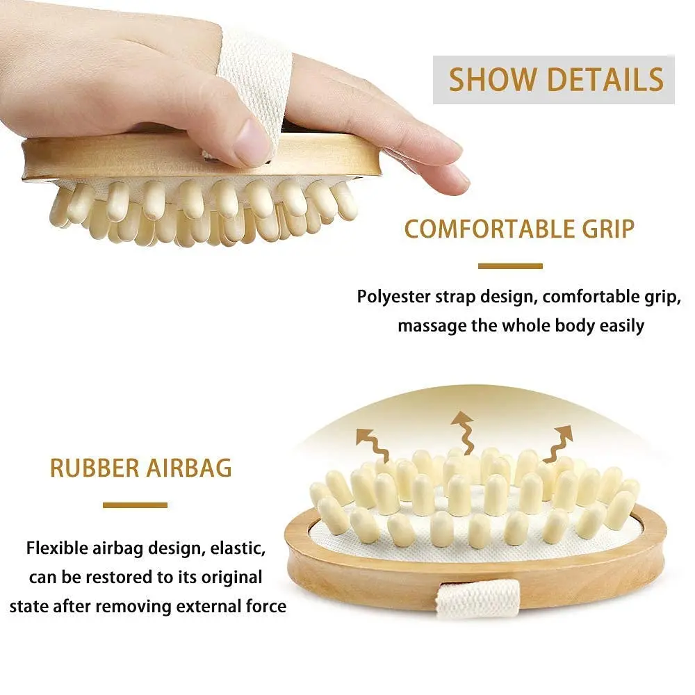 Description Picture 5 of itemHEAATHH Wood Anti-Cellulite Massager - Body Slimming Circulation Brush for Muscle Relaxation