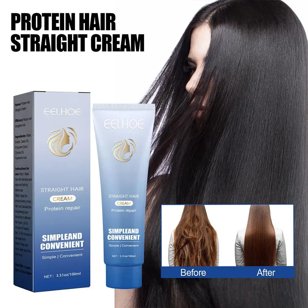 Protein Correction Straightening Cream Professional Fast Cream Damage Smoothing Protein Frizz Care Correction Treatment Q4C6
