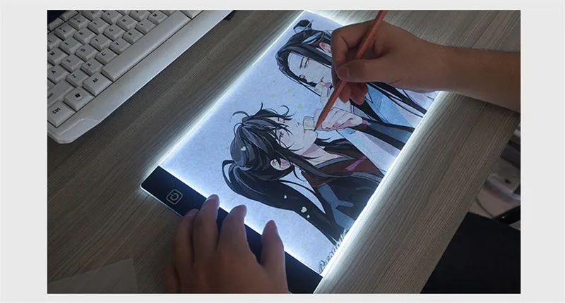 Description Picture 7 of itemA4 Dimmable LED Drawing Copy Pad Board: Children's Toy for Painting, Educational Kids, Growth Playmates, Creative Gifts for Children