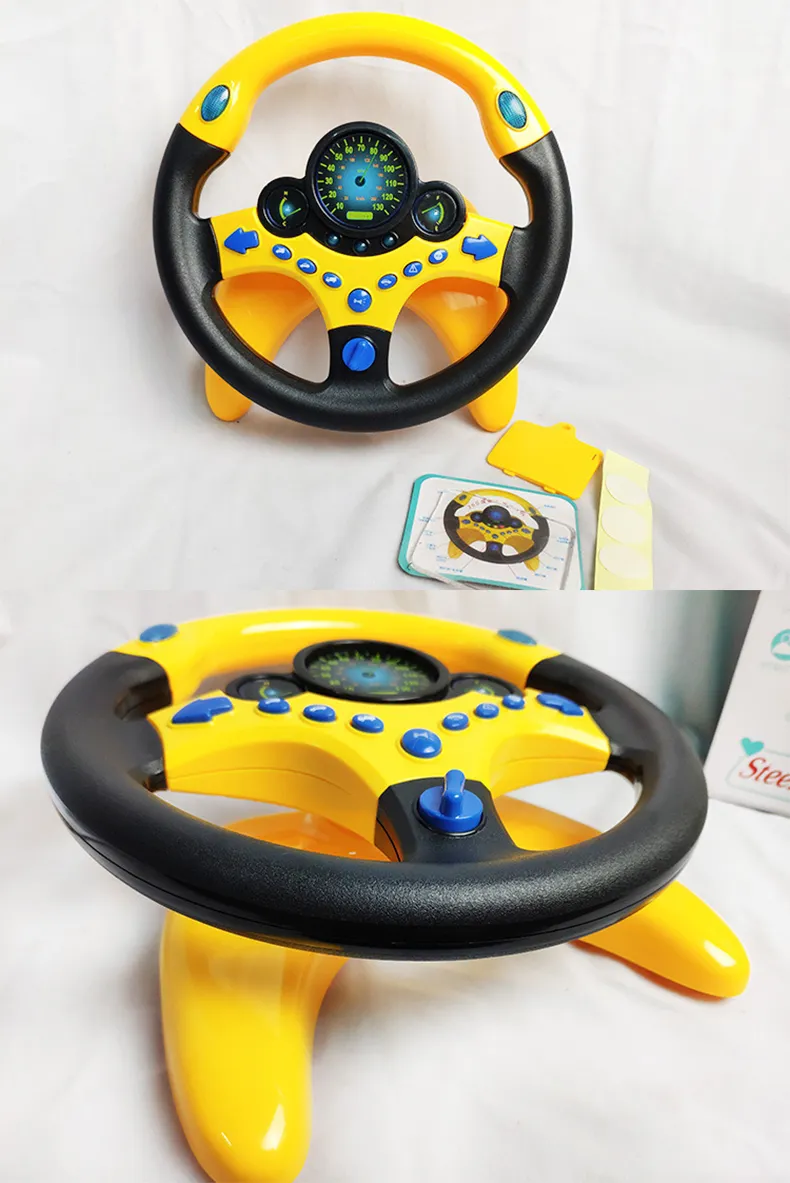 Description Picture 6 of itemElectric Simulation Steering Wheel Toy for Infants - Light, Sound, and Early Educational Fun for Kids on Strollers