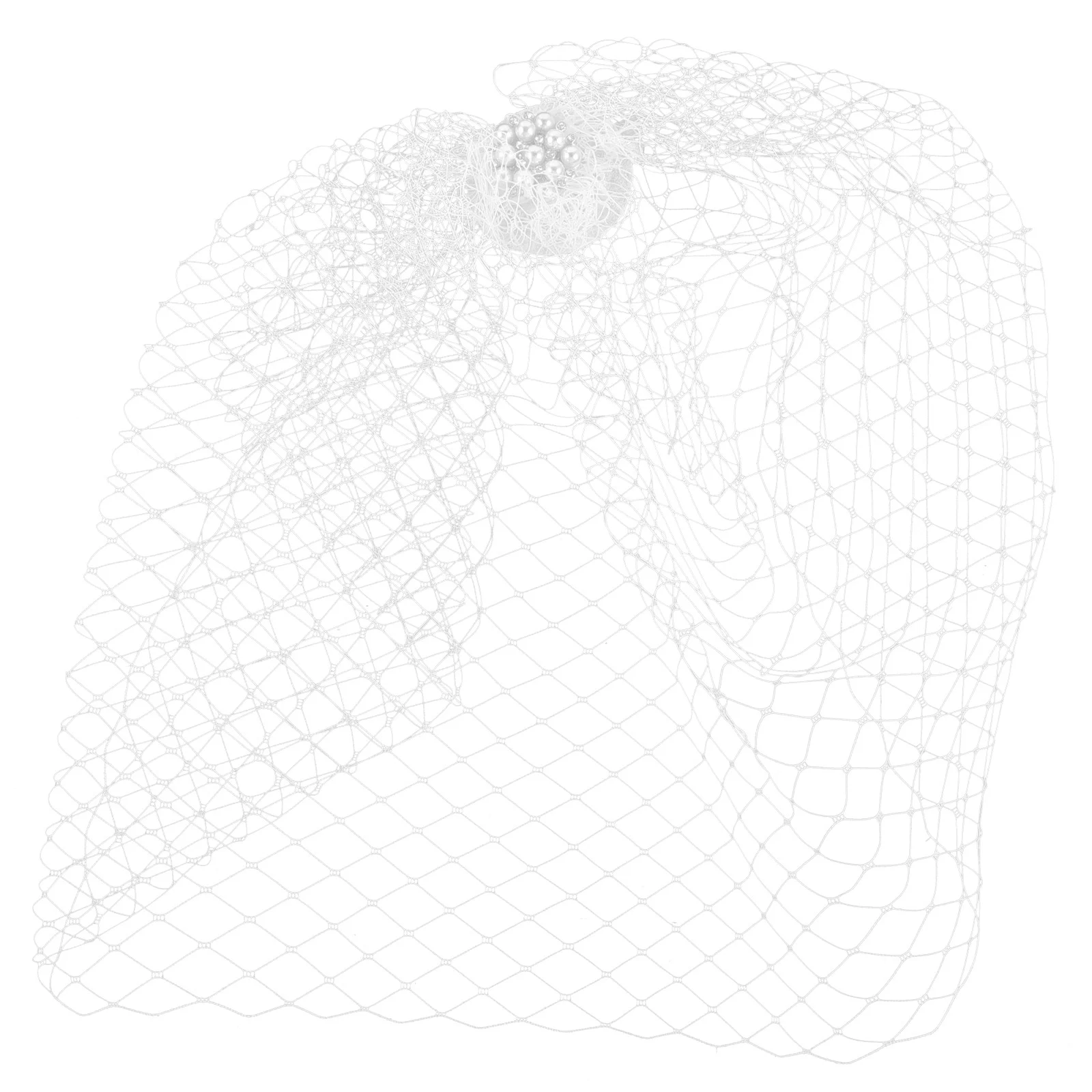 Birdcage Veil Wedding Bride Face Veil Mesh Birdcage Veil Wedding Hair Accessory (Random Style)