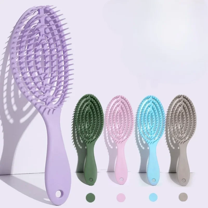 Hollow Out Hair Comb Detangling Hair Brush Large Plate Massage Combs Hollow Hair Brushes Barber Comb Salon Styling Tools