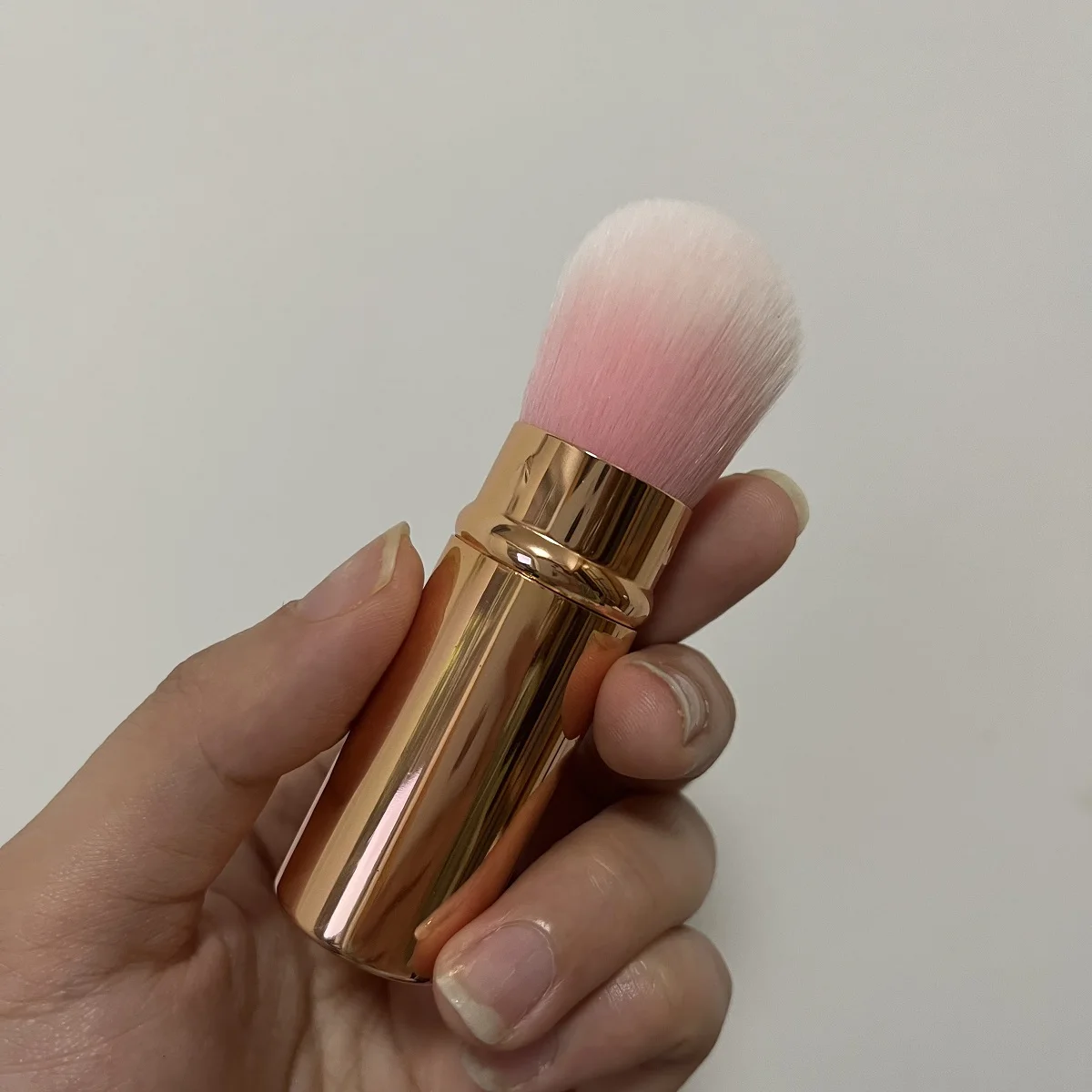 Quality Portable Mini Retractable Blush Brush Soft Loose Powder Foundation Makeup Brush Multi Functional Nail Beauty Makeup Tool