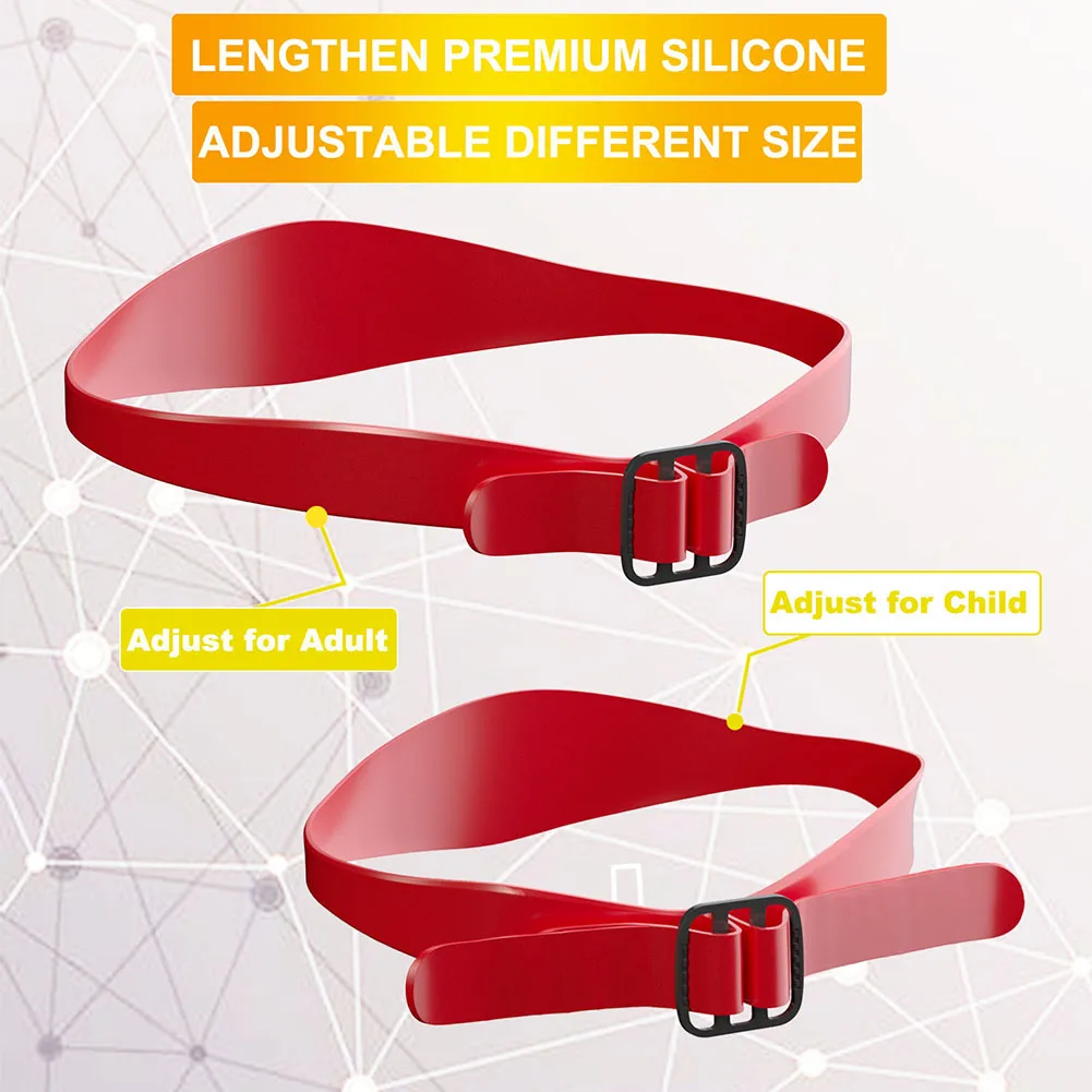 Haircuts Shaving Template Silicone Non-Slip Cut Shape Hair Band Easy Clean Adjustable Lightweight Portable for Salon Family