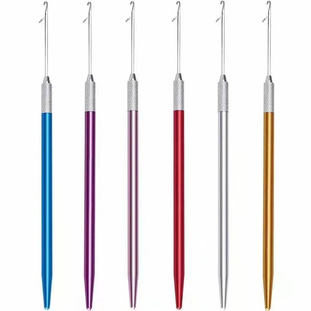 Carpets Making Repair Tool Long DIY Easy To Use Dreadlock Crochet Wig Crochet Needles Metal Hook Needles Hair Weave Needle