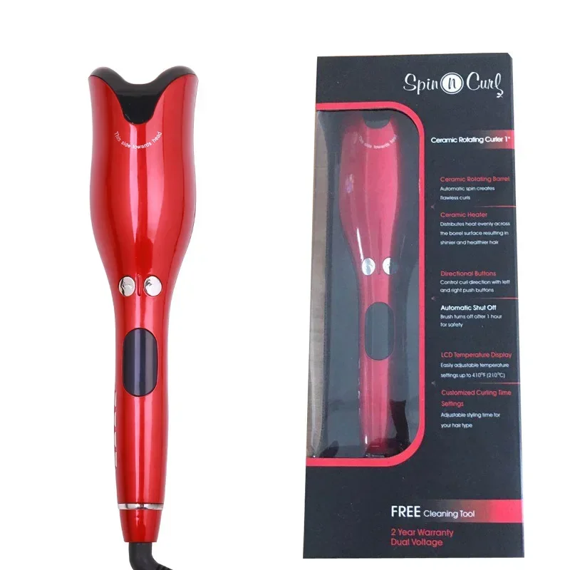 Multi-Automatic Hair Curler Hair Curling Iron LCD Ceramic Rotating Waver Magic Curling Wand Irons Styling Tools
