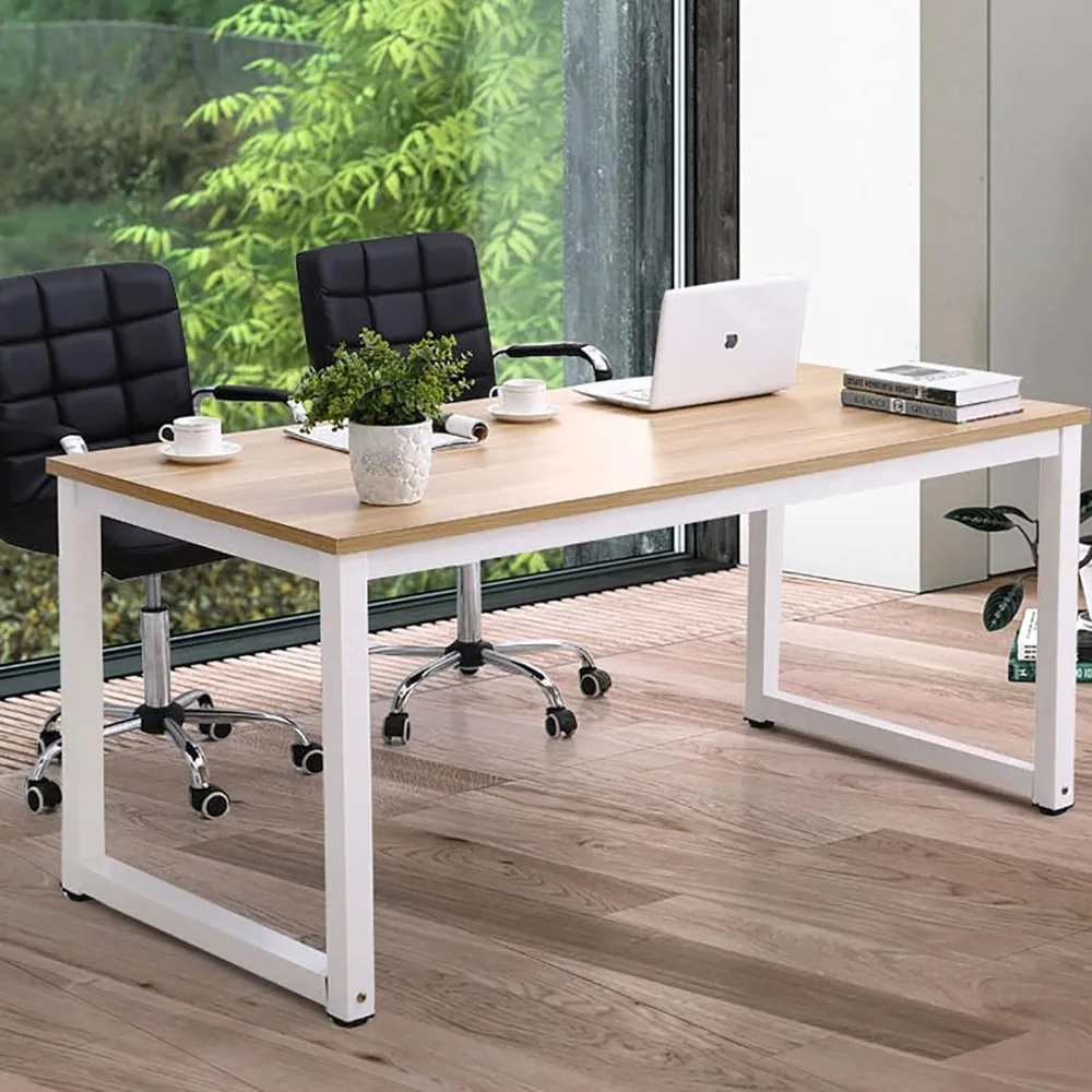 Home Desk Workstation Writing Xi Desk Width Metal Solid Frame Thickened Steel Legs Office Desks Free Shipping Computer Furniture