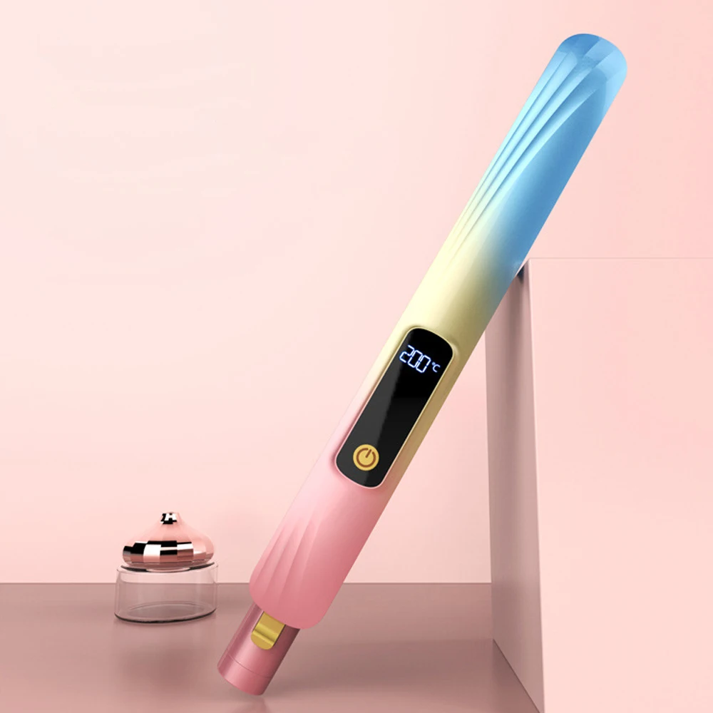 Professional Hair Straightener Curler LCD Display Temperature Ceramic Straightening Curling Irons Salon Hair Styling Tools
