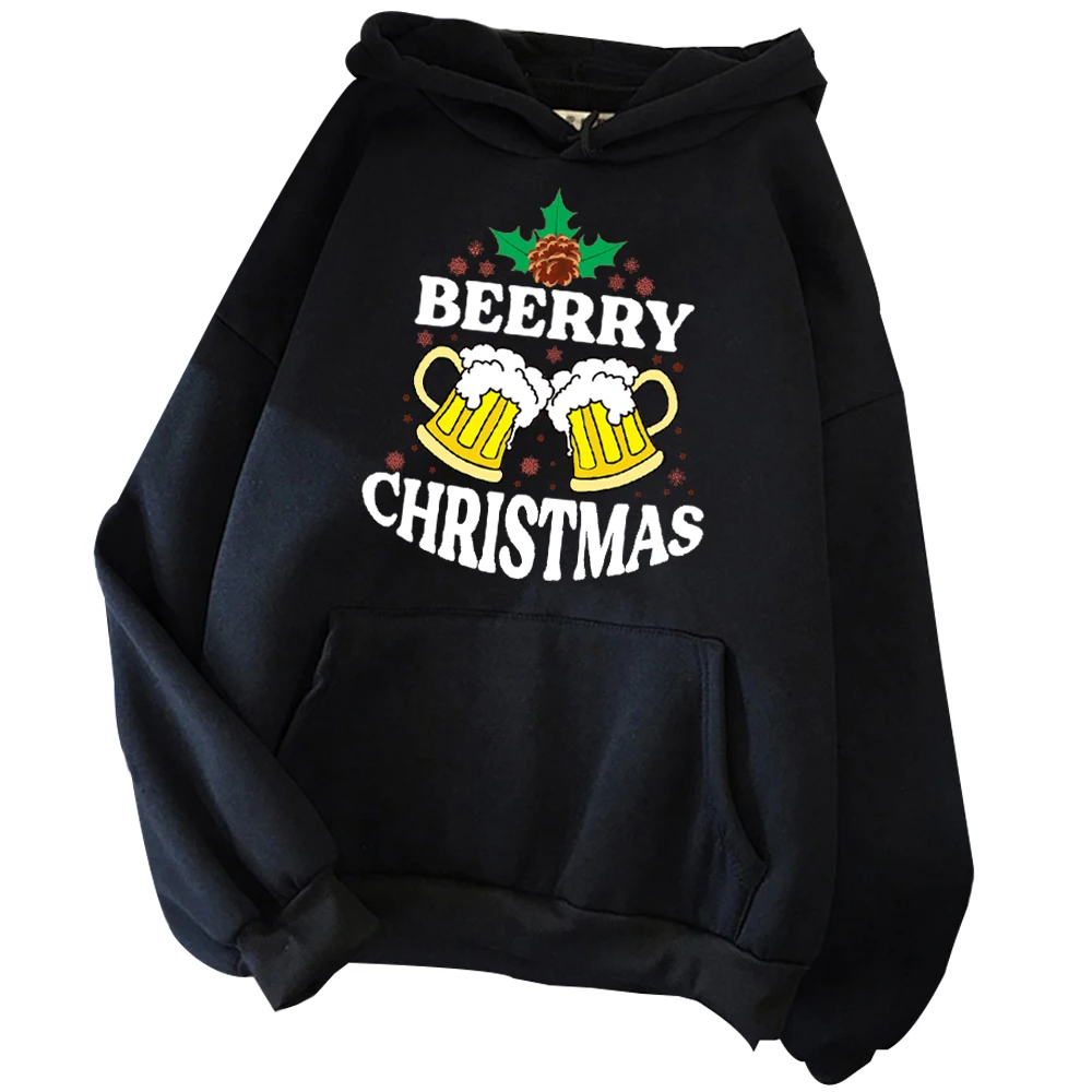 Berry Christmas Hoodie Christmas Sweatshirt Christmas Gift Unisex Pullover Tops Streetwear