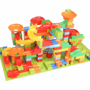 Description Picture 6 of itemBlock Play Building Blocks Set Funnel Slide Blocks DIY Bricks Toy Gift