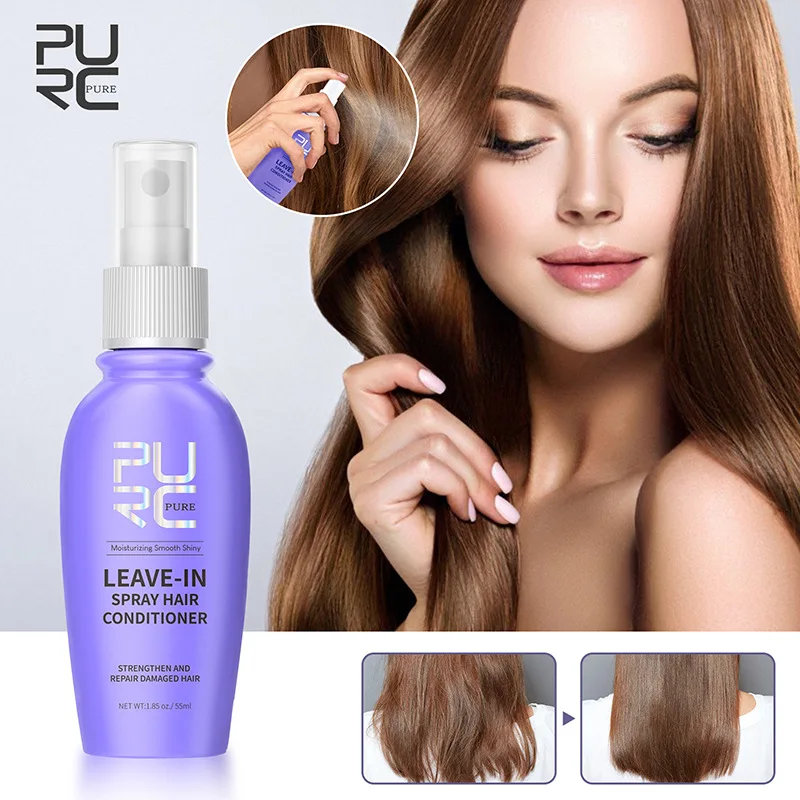 Leave-In Spray Hair Conditioner Damaged Hair Repair Dry Damaged Eliminates Frizz Straightening Fluffy Hair Care Product Shampoo