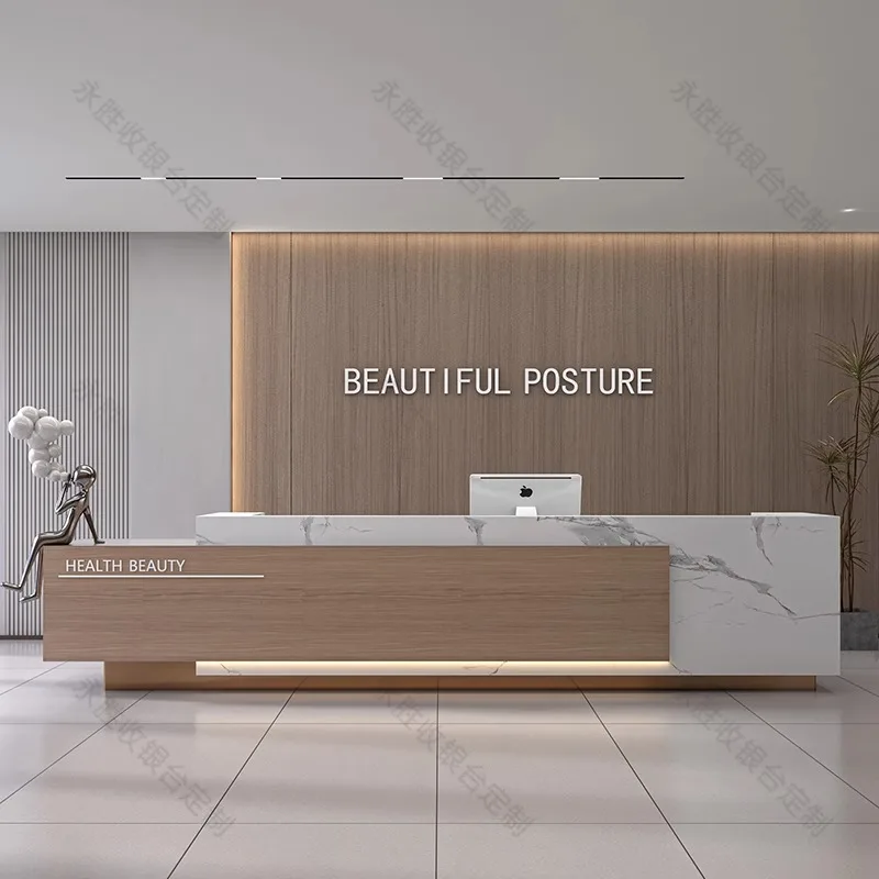 Banco Cabinet Reception Desk Conference Luxury Standing Information Reception Desk Counter Barbershop Schreibtisch Bar Furniture