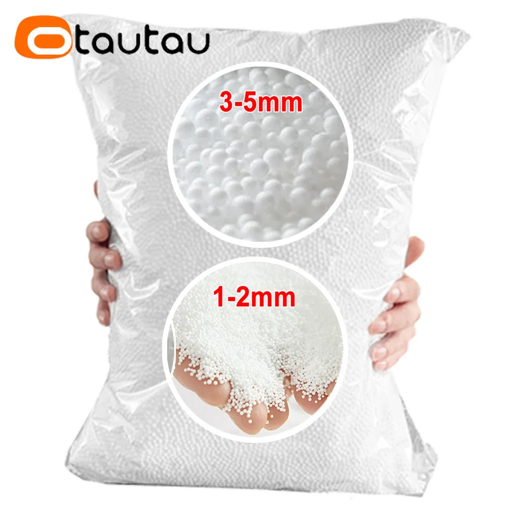 OTAUTAU 1-2-3-5mm Bean Bag Sofa Chair Filler EPS EPP Foam Polystyrene Ball Giant Beanbag Pouf Sofa Sac Filling Refill Stuffing