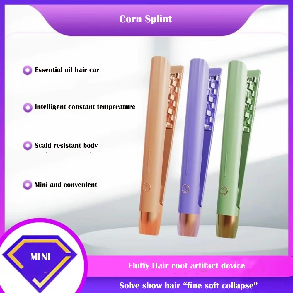 Mini Hair Curling Iron Hair Fluffy 3D Grid Curler Splint Portable High Quality Ceramic Corn Perm Styling Tools