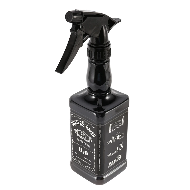 4X 650Ml Hairdressing Spray Bottle Salon Barber Hair Tools Hair Cutting Water Sprayer Black