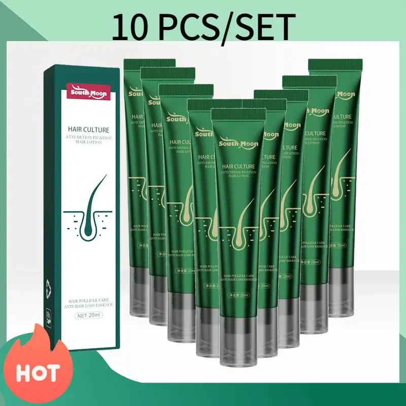 10pcs Biotin Fast Oil Hair Regrowth Serum Cream Hair Thinning Treatment Liquid Anti-Hair Loss Products For Women Men