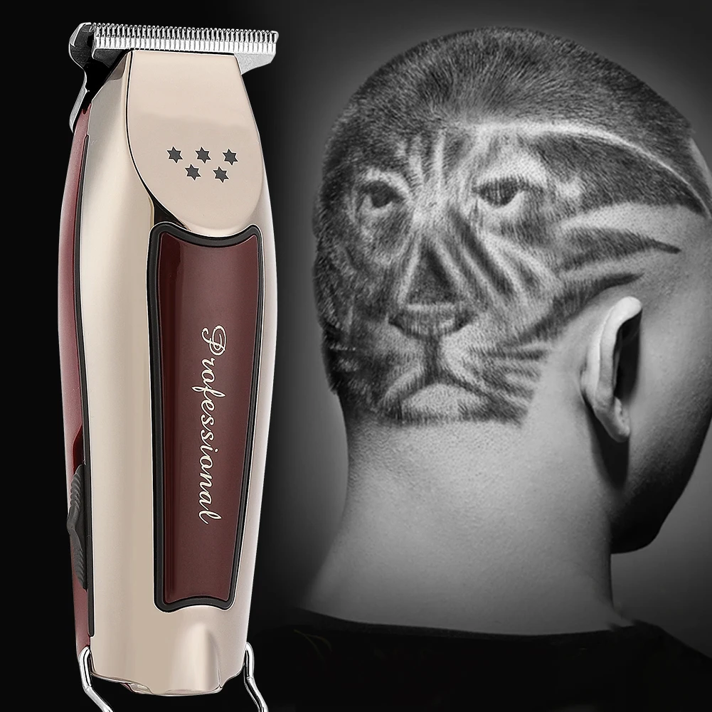 Professional Electric Hair Clipper Rechargeable Adjustable Hair Cutting Machine Trimming Sideburns Hair Trimmer Men Adult Razor
