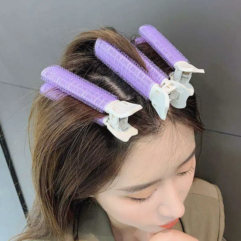 1/2pcs Hair Root Fluffy Hair Clips Lazy Hair Clips Hair Top Bangs Styling Curling Barrel Portable Korean Hair Clips Hair Rollers
